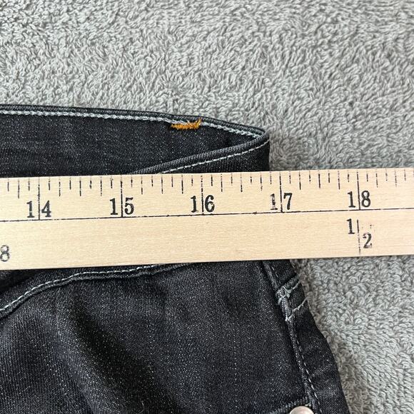Eileen Fisher Jeans Women 14 Black Denim Skinny Mid Rise Pockets Casual Everyday - Picture 10 of 10